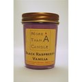 More Than A Candle More Than A Candle BRV8J 8 oz Jelly Jar Soy Candle; Black Raspberry Vanilla BRV8J
